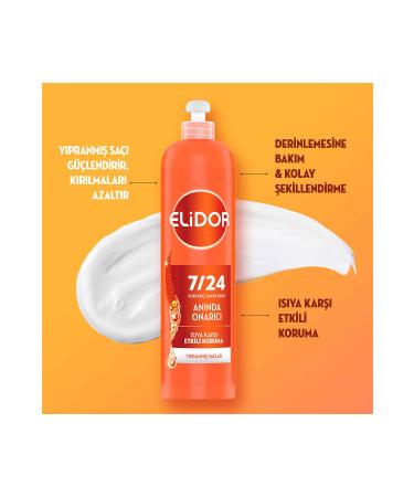 Elidor 7/24 Rescue Hair Care Cream Instant Repair Damaged Hair 240 ml - Buy Online on GoSupps.com