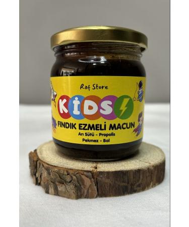 RAF Store Kids Hazelnut Paste Children's Paste - Royal Jelly Propolis Molasses and Honey 240 Gr.