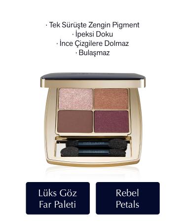 Estee Lauder Eyeshadow - Pure Color Envy Luxe Eyeshadow Quad Eyeshadow Palette - Color: Rebel Petals - 6gr