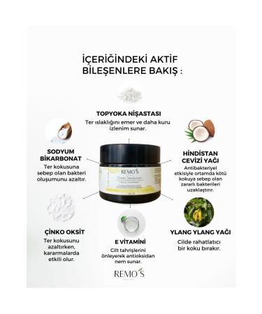 RemosNatural Ylang Ylang Cream Deodorant - Buy Online on GoSupps.com
