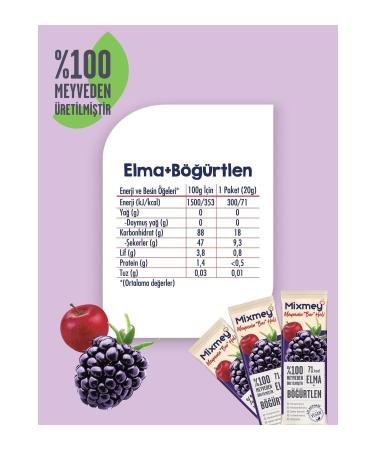 Mixmey Mixed 2 Pack Fruit Bar | Healthy Snack Varieties - 6 X 20gr (12 PIECES) - Buy Online on GoSupps.com