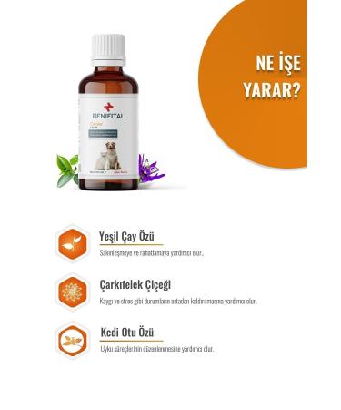 Benifital Calmlex Antistress Liquid 50 ml Relaxation and Relaxation Supporting Drops for Cats and Dogs - Buy Online on GoSupps.com