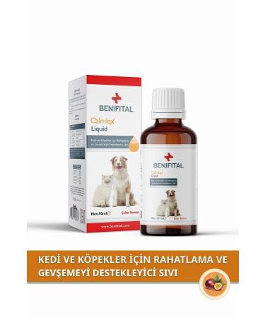 Benifital Calmlex Antistress Liquid 50 ml Relaxation and Relaxation Supporting Drops for Cats and Dogs - Buy Online on GoSupps.com
