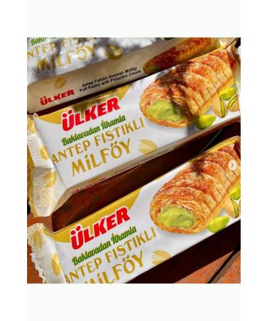 Ulker Pistachio Puff Pastry 28 Gr x 24 Pieces - Buy Online on GoSupps.com