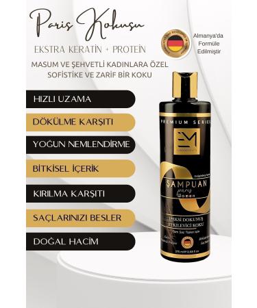 EM AMANOS BEAUTY Paris Fragrance - Women's Shampoo - Contains Natural Plant Keratin and Collagen - Prevents Hair Loss - Buy Online on GoSupps.com