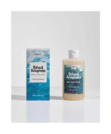 Nacific Black Seagrass Body Scrub Wash 250ml - Purifying and Moisturizing Peeling Wash Gel