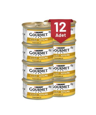 Gourmet Minced Chicken Canned Cat Food 85 gr (12 PIECES)
