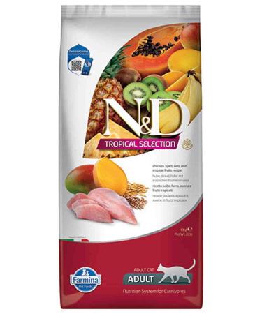 & D ND Tropical Selection Chicken Adult Cat Food 10kg