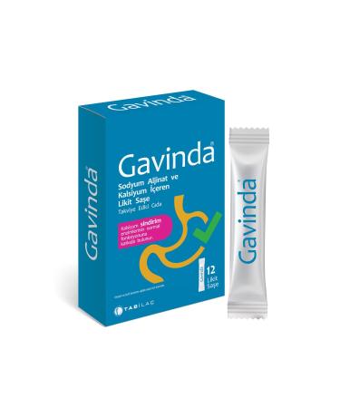 Tab la Gavinda Sodium Alginate and Calcium containing liquid sachet