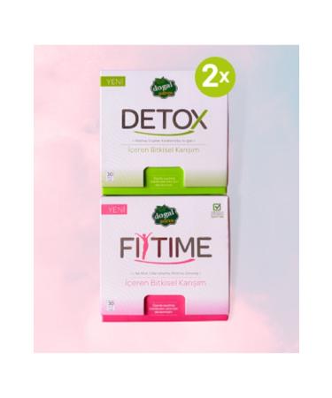 Natural Address Detox & Fit Time Diet Support 2 Month Set
