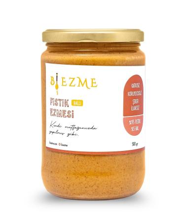 Bi Ezme Sugar-Free Additive-Free Homemade Honey Peanut Butter 500 Gr
