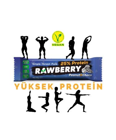 Rawberry High Protein (%) Bar 15 Pieces No Added Sugar Vegan Gluten Free Nut Bar - Buy Online on GoSupps.com