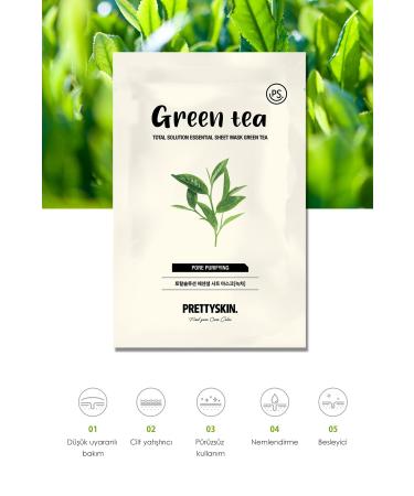 PRETTYSKIN Pore Tightening Anti-Acne and Pimple Green Tea Extract Face Mask - Buy Online on GoSupps.com