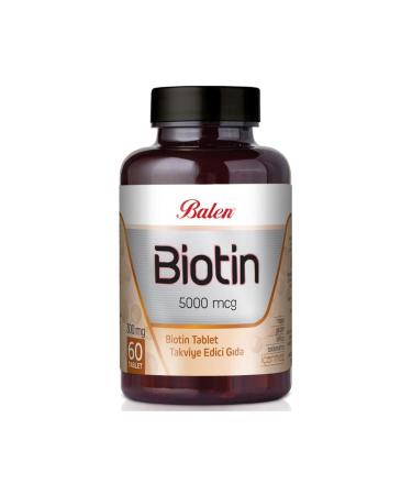 Balen Biotin 300 Mg 60 Tablets Food Supplement