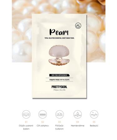 PRETTYSKIN Brightening and Moisturizing Face Mask with Pearl Essence - Buy Online on GoSupps.com
