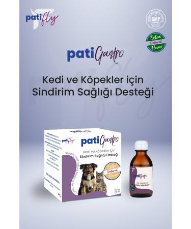 PAT FLY Gastro Constipation and Diarrhea Support for Cats and Dogs (INTESTINAL SYSTEM SUPPORT) Liquid 50 ml