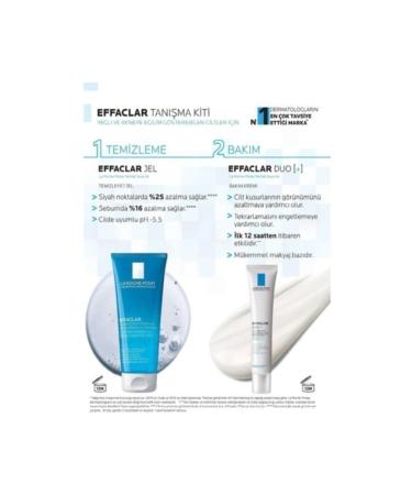 La Roche Posay Introduction Kit - Effaclar Duo Care Cream 15 ml Effaclar Cleansing Gel 50 ml 2 Pieces - Buy Online on GoSupps.com