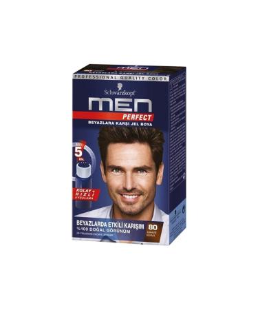 Schwarzkopf Men Perfect Men White Color Breaker Hair Dye 80 Black Brown