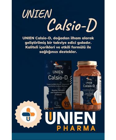 UNIEN Pharma Calsio-d 90 Tablets/Calcium Magnesium Zinc L-lysine Bromelain Vitamin Containing Supplementary Food - Buy Online on GoSupps.com