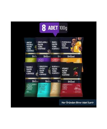 Shazel Karma Special Series Instant Turkish Coffee 100gr 8 Pieces