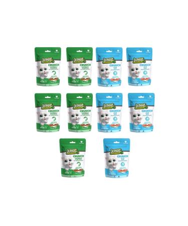 Jungle Crunch Cat Reward Food Hairball Control 5 Pieces and Anti-Aging 5 Pieces (1x60gr)