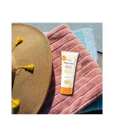 AVEENO Protect + Hydrate Moisturizing Face Sunscreen Lotion With Broad Spectrum Spf 60 - Buy Online on GoSupps.com