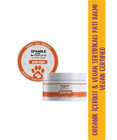 Spoodle Natura Organic & Vegan Natural Paw/Nose Protection Repair Care Cream Balm-paw Balm 50ml for Dogs and Cats