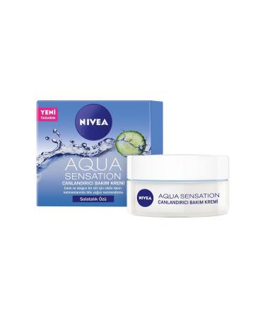 NIVEA Aqua Sensation Cucumber Extract Revitalizing Care Cream 50 Ml X 3 Pieces - Buy Online on GoSupps.com