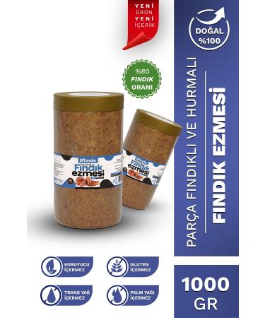 Hazelnut Date Hazelnut Paste Breakfast Spreadable Natural Hazelnut Paste 1 Kg