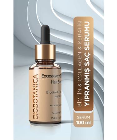 Biobotanica Damaged Hair Serum Biotin Collagen Keratin Intensive Care Fast Hair Growth Special Formula