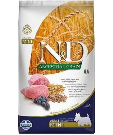 & D Low Grain Lamb Blueberry Adult Mini Dog Food 2.5 Kg