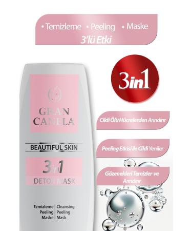 GRAN CANELA 3 IN 1 Purifying Detox and Peeling Mask Anti-Blackhead 130 ml - Buy Online on GoSupps.com