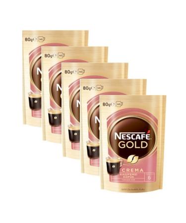 Nescafe Gold Crema Instant Coffee Special Series 80 gr X 5 Pieces