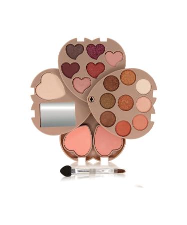 ROWENAROSE Heart Shaped 3 Layer Matte and Pearlescent Eyeshadow Palette