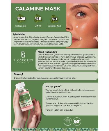 Biosecret Anti-Acne Mask Calamine Mask 30ml Bio25 - Buy Online on GoSupps.com