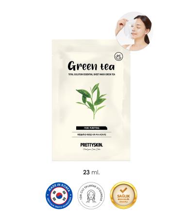 PRETTYSKIN Pore Tightening Anti-Acne and Pimple Green Tea Extract Face Mask