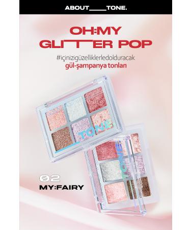 ABOUT TONE 6-Piece Intense Glitter Palette Oh My Glitter Pop 02 My Fairy - Buy Online on GoSupps.com