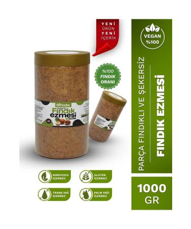 Bi Hazelnut NATURAL SUGAR-FREE HAZELNUT PASTE DIABETIC PRODUCT 1KG ADDITIVE-FREE VEGAN GLUTEN-FREE SPREAD 0 HAZELNUT