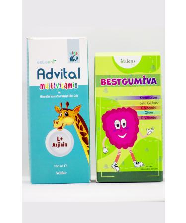 Valens Bestgumiva Multivitamin Containing Chewable Tablet and Advital L Arginine Syrup - Buy Online on GoSupps.com
