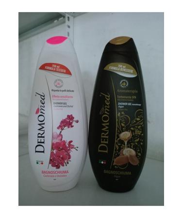 Dermomed Shower Gel 2x750 ml (CASHMERE & ORCHID AND ARGAN AROMA THERAPY)