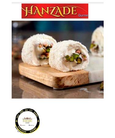 HANZADE GURME Afyon Turkish Delight with Pistachio 500 gr - Buy Online on GoSupps.com