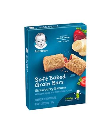 Gerber Soft Baked Grain Bars Strawberry Banana 156 Gr. - Buy Online on GoSupps.com