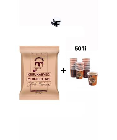 Mehmet Efendi Turkish Coffee 100 gr + 50 disposable coffee cups - Buy Online on GoSupps.com