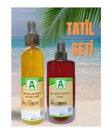 Aktarzane Bronzing Natural 150ml Oil Hair Lightener 350ml Chamomile Water Advantageous Holiday Set