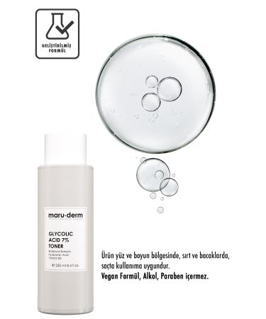 Maru.Derm Maruderm Glycolic Acid 7% Brightening & Anti-Spot Tonic 250 ml - Buy Online on GoSupps.com
