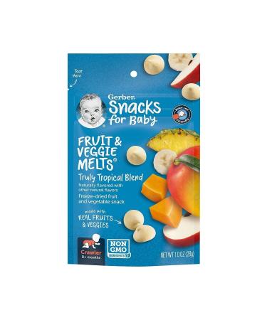 Gerber Yogurt Melts Truly Tropical Blend Snack 28 gr
