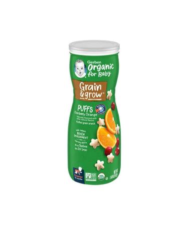 Gerber Organic Puffs Orange Cranberry Snack 42 Gr.