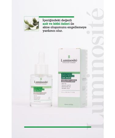 Luminosite Sebum Balancing Anti-Acne Serum - BHA 2% Acne Treatment and Clear and Glowing Skin Face Serum - Buy Online on GoSupps.com
