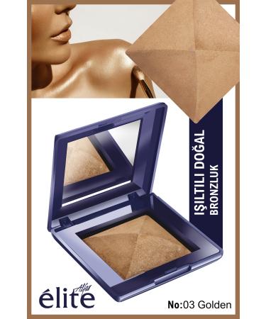 Alfar lite Elite Bronzing Powder Bronzing Powder - Shiny Natural Look - Gold Bronze