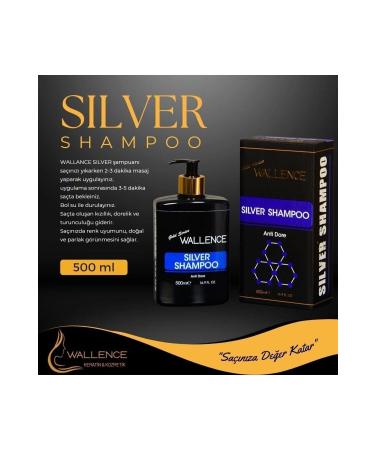 wallence Color Balancing Purple Shampoo for Gray and White Hair 500ml Brightt224 - Buy Online on GoSupps.com